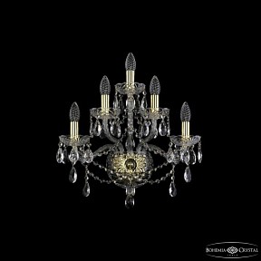 Бра Bohemia Ivele Crystal 1415 золото арт. 1415B/2+2+1/165 G