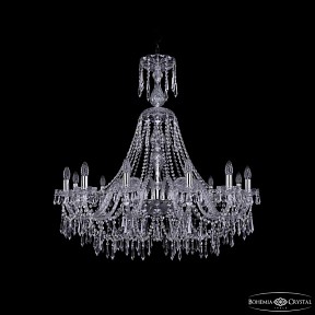 Подвесная люстра Bohemia Ivele Crystal 1403 никель арт. 1403/12/360/XL-100 Ni