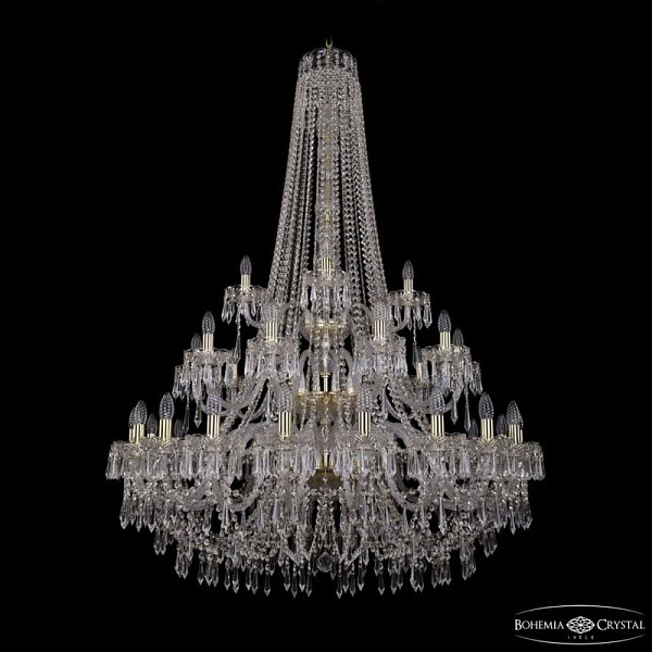 Подвесная люстра Bohemia Ivele Crystal 1403 золото арт. 1403/20+10+5/400/h-160/3d G