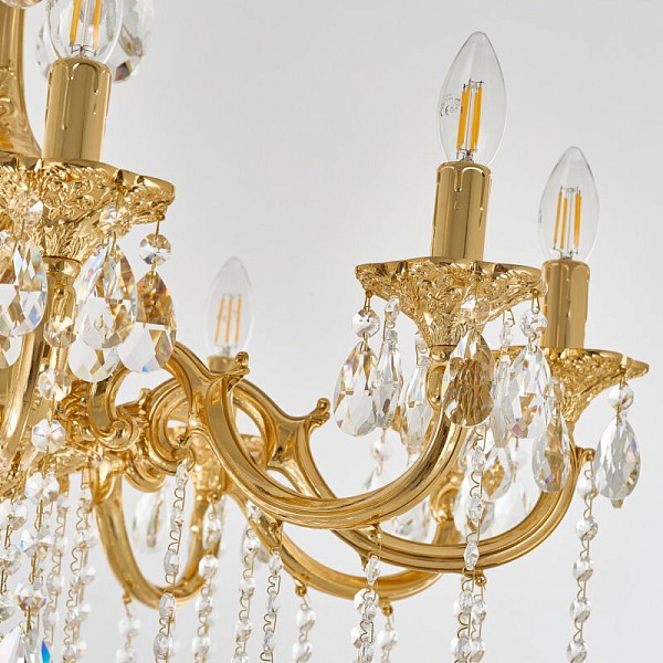 Подвесная люстра Bohemia Ivele Crystal AL7801 золото арт. AL78101/10/250 A G