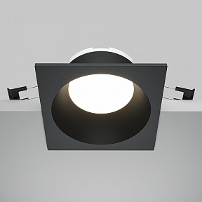 Встраиваемый светильник Maytoni Technical Пай черный арт. DL126-GX53-SQ-B
