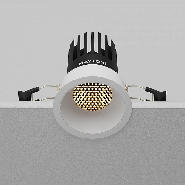 Встраиваемый светильник Maytoni Dip белый арт. DL117-15W-2.7K-W