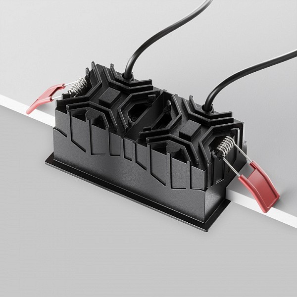 Встраиваемый светильник Maytoni Alfa LED черный арт. DL043-02-10W3K-SQ-B-1