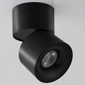 Накладной светильник iLedex Metrica черный арт. 115-12W-D70-4K-55DG-BK