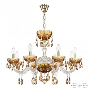 Подвесная люстра Bohemia Ivele Crystal 5417 золото арт. 5417/8/240 G Amber/M-1F K721