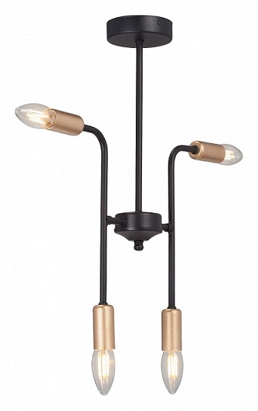 Люстра на штанге Vitaluce V3022 черный арт. V3022-1/4PL