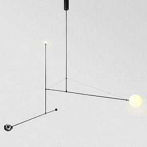 Подвесной светильник Imperiumloft Lines черный арт. LINES-10