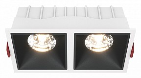 Встраиваемый светильник Maytoni Alfa LED черный арт. DL043-02-15W3K-D-SQ-WB