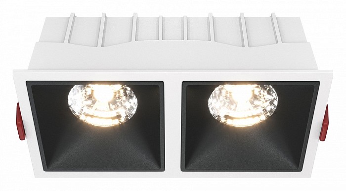 Встраиваемый светильник Maytoni Alfa LED черный арт. DL043-02-15W3K-D-SQ-WB