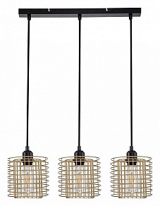 Подвесной светильник Escada Grid черный арт. 10190/3S Gold