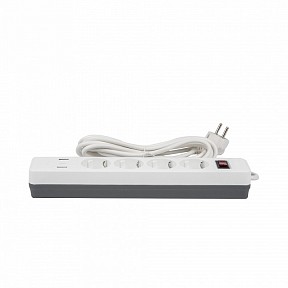 Сетевой фильтр Uniel S-GSR4-3 U2C1 WHITE/GREY  арт. UL-00012108