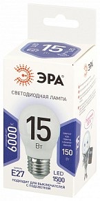 Лампа светодиодная Эра Стандарт  арт. LED P45-15W-860-E27