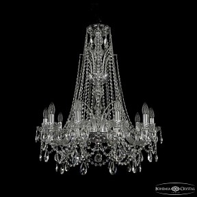 Подвесная люстра Bohemia Ivele Crystal 1411 никель арт. 1411/10/240/XL-84 Ni