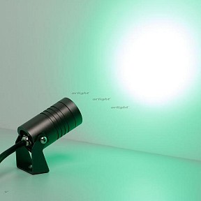 Наземный светильник Arlight KT-RAY-COLOR-R42-6W RGB (DG, 25 deg, 12V) черный арт. 028916