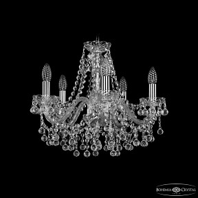 Подвесная люстра Bohemia Ivele Crystal 1409 никель арт. 1409/5/160 Ni