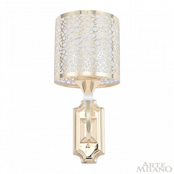 Бра Arte Milano Florentia-9787 белый арт. 309787/1W Wh/Gd