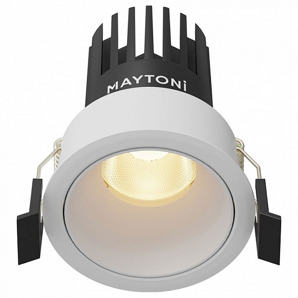 Встраиваемый светильник Maytoni Dip белый арт. DL115-10W-2.7K-W