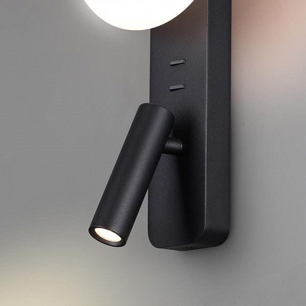 Бра с подсветкой Odeon Light Albergo черный арт. 7048/5WL