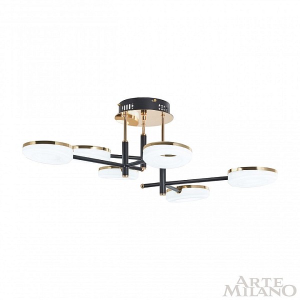 Потолочная люстра Arte Milano Ferrara-72999 золото арт. 272999/6 BK/GD