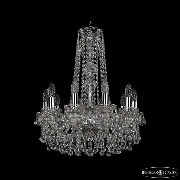 Подвесная люстра Bohemia Ivele Crystal 1409 никель арт. 1409/10/160/h-60 Ni