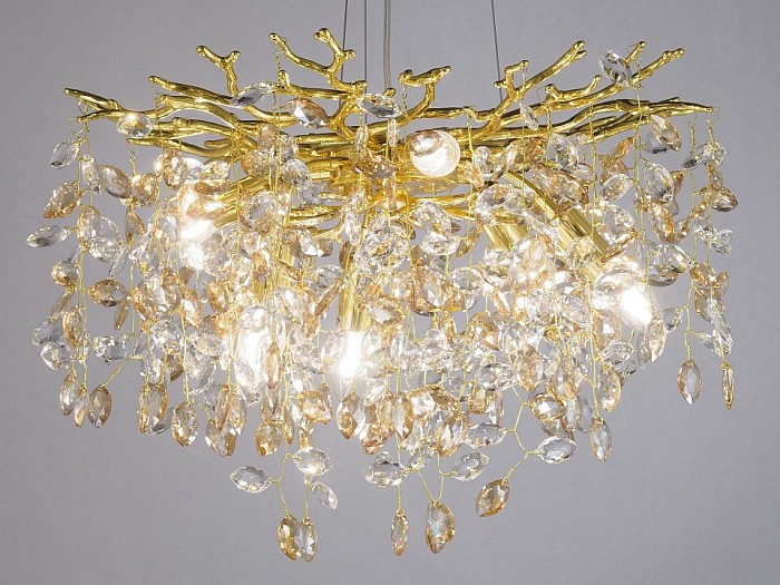 Подвесная люстра LUMINA DECO Brevia золото арт. LDP 8027-600 GD