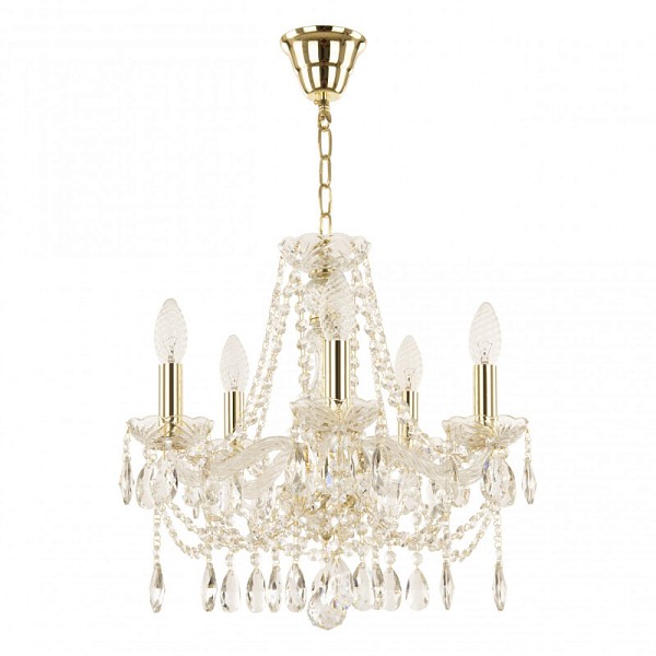 Подвесная люстра Bohemia Ivele Crystal 107 золото арт. 107/5/141 G