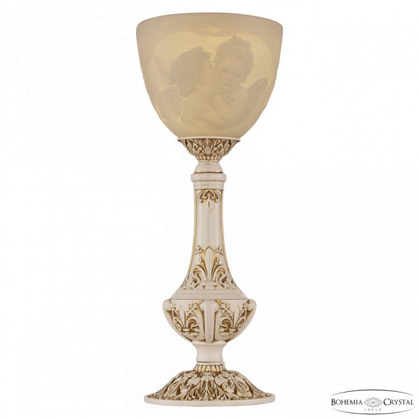 Настольная лампа декоративная Bohemia Ivele Crystal AL7901 белый арт. AL79100L/15 WMG P1 Angel