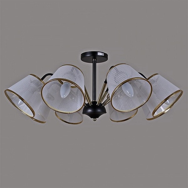 Люстра на штанге ILLUMICO  бронза арт. IL0344-8CSQ-79 BK AB