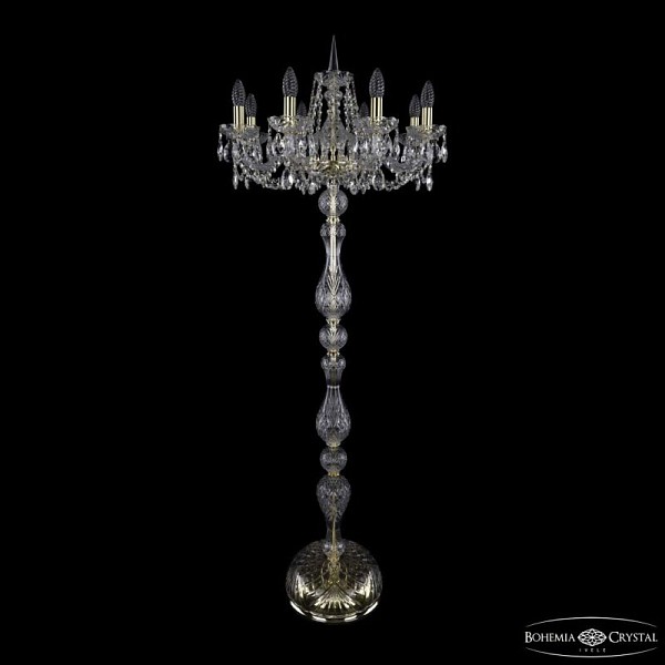 Торшер Bohemia Ivele Crystal 1402 золото арт. 1402T1/8/195-160 G