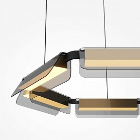 Подвесная люстра Maytoni Flat латунь арт. MOD296PL-L40BS3K
