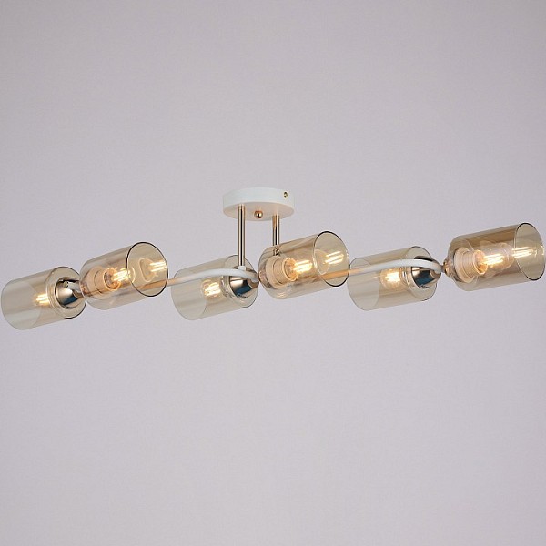 Светильник на штанге ILLUMICO Bice белый арт. IL8148-6COU-79 WH GD Bice
