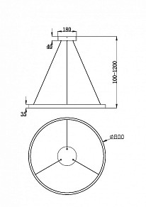 Подвесной светильник Maytoni Rim белый арт. MOD058PL-L42WK
