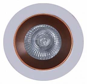 Встраиваемый светильник Reluce 16085 белый арт. 16085-9.0-001PT MR16 WT+ROSE GD