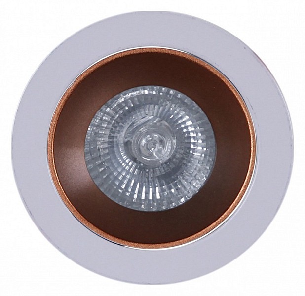 Встраиваемый светильник Reluce 16085 белый арт. 16085-9.0-001PT MR16 WT+ROSE GD