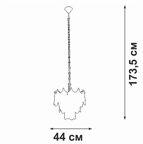 Подвесная люстра Vitaluce V5813 золото арт. V5813-8/5