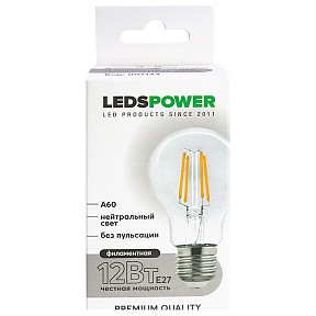 Лампа светодиодная LEDS POWER A60  арт. 007144