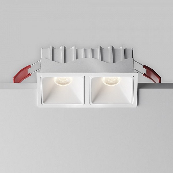 Встраиваемый светильник Maytoni Alfa LED белый арт. DL043-02-10W4K-SQ-W-1
