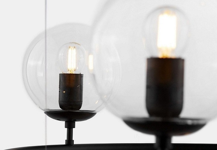 Подвесная люстра LUMINA DECO Ceredo черный арт. LDP 6034-6 RND BK