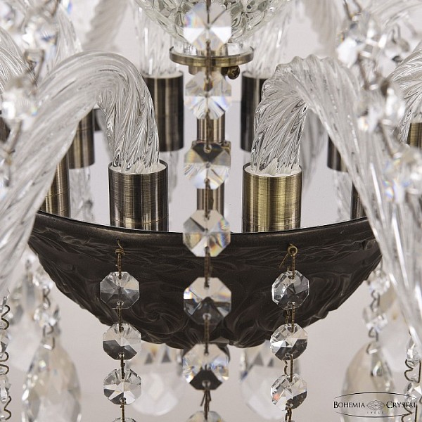 Подвесная люстра Bohemia Ivele Crystal AL1613 бронза арт. AL16313/10/300 PD