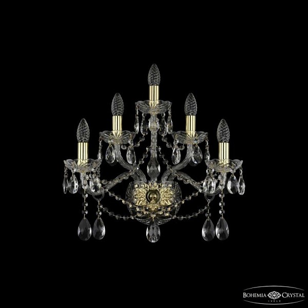 Бра Bohemia Ivele Crystal 1413 золото арт. 1413B/2+2+1/200/XL G