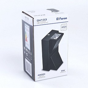 Накладной светильник Feron DH103 черный арт. 06316