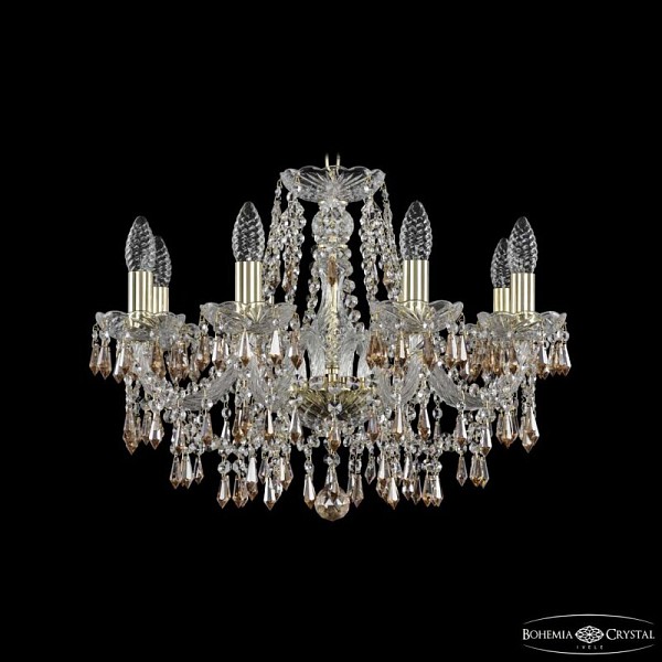 Подвесная люстра Bohemia Ivele Crystal 1403 золото арт. 1403/8/195 G K721