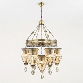 Подвесная люстра Citilux Каир коричневый арт. CL419263