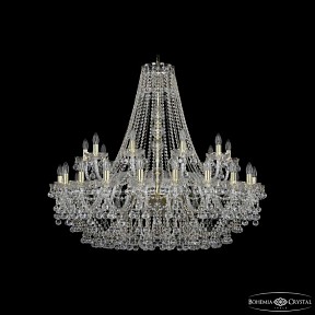 Подвесная люстра Bohemia Ivele Crystal 1409 золото арт. 1409/20+10/400 G