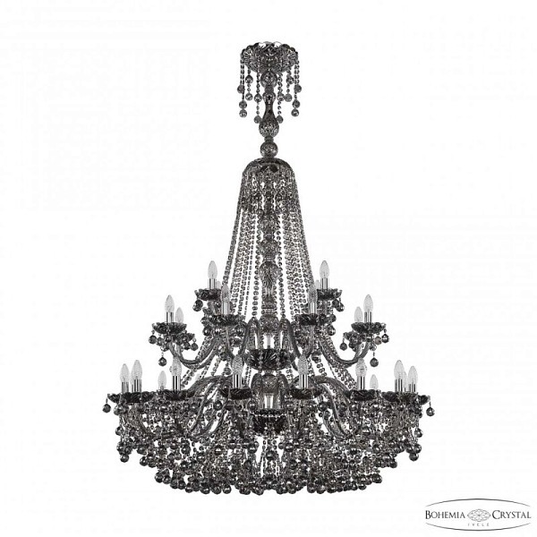 Подвесная люстра Bohemia Ivele Crystal 1409 никель арт. 1409/16+8+4/400/XL-164/2d Ni M731