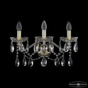 Бра Bohemia Ivele Crystal 1413 золото арт. 1413B/3/200/XL G