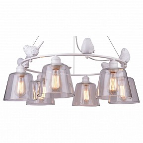 Подвесная люстра Arte Lamp Passero белый арт. A4289LM-6WH