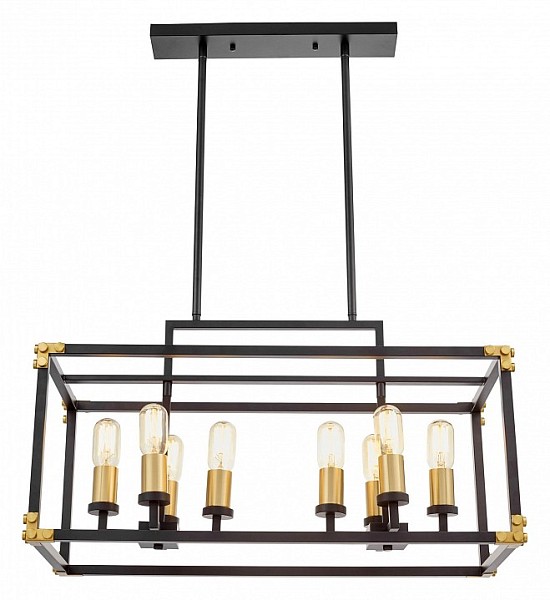 Подвесной светильник LUMINA DECO Waldorf черный арт. LDP 1140-8 BK+MD