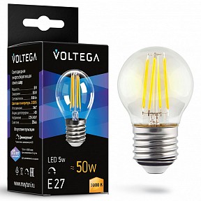 Лампа светодиодная Voltega Globe dim 5W  арт. 7202