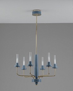 Люстра на штанге Moderli Atelieri золото арт. V11692-PL